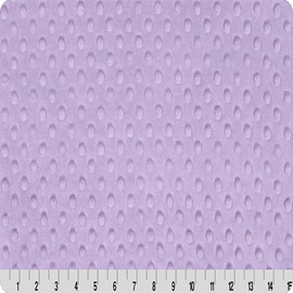 Pico Textiles 3 Yards Bolt - Lavender Minky Dimple Dot Fabric - Sold by The Bolt - Ideal for Blankets, Robes, Soft Toys & Baby Apparel