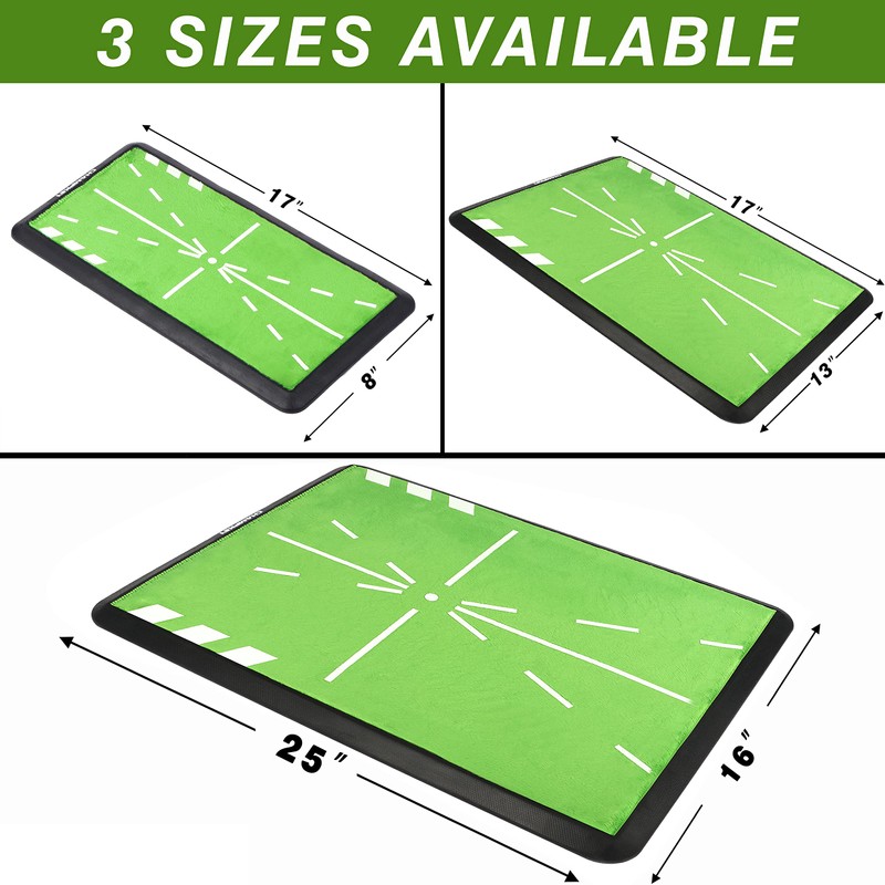 CHAMPKEY Heavy-Duty Golf Hitting Mat - Swing Path Feedback Golf