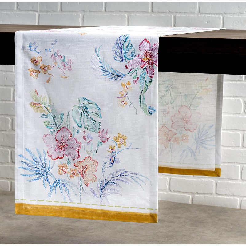 Maison d' Hermine Tablerunner 100% Cotton Decorative Easter Tablerunners Washable