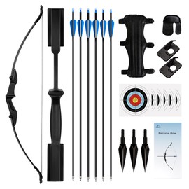 NorthSpoor Recurve Bow and Arrow Set，Takedown Recurve Bows Archery for Adults Left and Right Hands 40lbs Archery Set