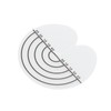 100Pcs Hair Heat Shield Guards with Scale Single Hole PVC