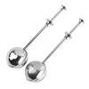 2 pieces flour strainer, stainless steel flour filter, retractable strainer,