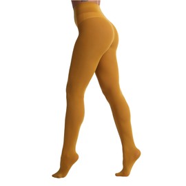 EVERSWE 80D Microfibre Women's Tights, Goldenrod, s-m