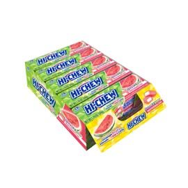 HI-CHEW Watermelon Sticks, 15-Pack, Soft & Chewy Candy, 1.76oz Each, Bulk Candy Individually Wrapped - Made with Immensely Juicy Fruity Flavors