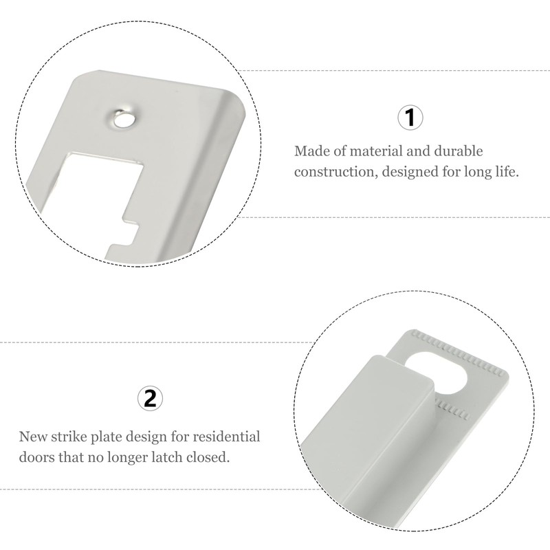 DOITOOL Door Lock Plate Stainless Steel Strike Plate for Home