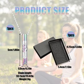 Breathing Necklace for Anxiety Relief - 4-7-8 Breathing Technique Meditation Jewelry, Titanium Steel Mindful Accessory for Stress & Emotional Balance