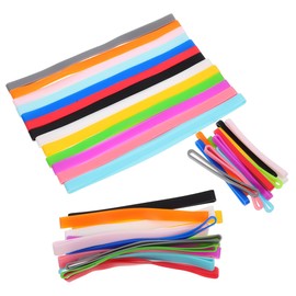 TEHAUX 39 Bandas Elásticas De Para Cuadernos Y Libros 7.87X0.39X0.19In Correas De Fijación Versátiles Para Oficina Viajes Y Organización De Notas