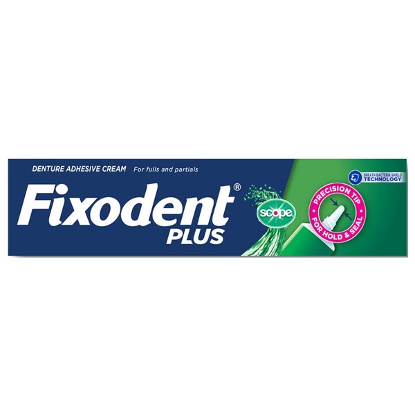 Fixodent Control Denture Adhesive Cream Plus Scope Flavor 2 oz (Pack of 8)