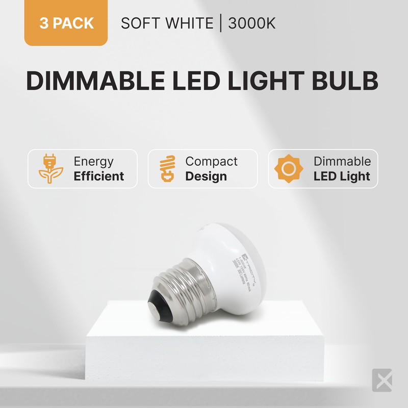 Xtricity R14 Dimmable LED Light Bulbs, E26 Base, 4.5W (40
