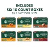 Starbucks K-Cup Coffee Pods, Flavored Hot or Iced Coffee, Variety