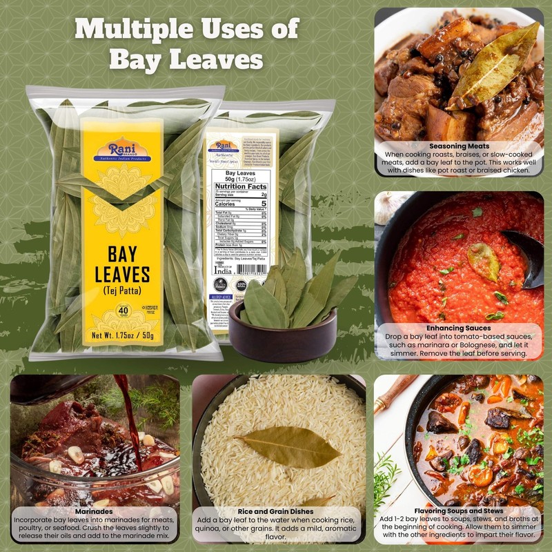 Rani Bay Leaf (Leaves) Whole Spice Hand Selected Extra Large