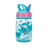 Nuby Flip-it Kids On-The-Go Botella de agua impresa con pajita