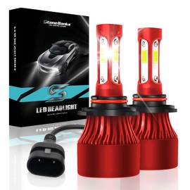 StoneBanks 9005 HB3 H10 Kit De Faros, 24000lm 6000K 100W Bombillas LED para Faros Delanteros, Kit De Conversión 300% Súper Brillante, Luz Alto Bajo Antiniebla ,Impermeables IP68, 2 Unidades