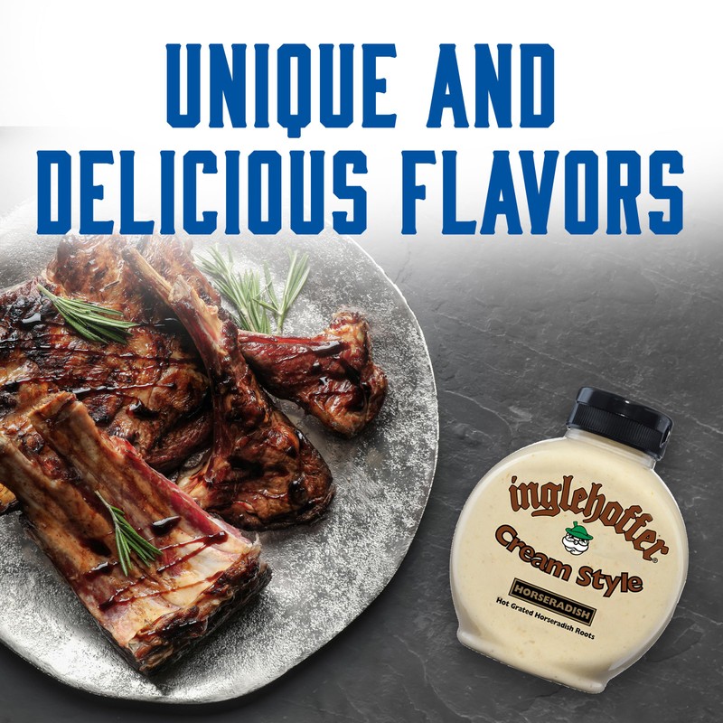 Inglehoffer Condiment Variety Pack, Stone Ground Mustard, Cream Style Horseradish