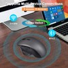 Ergonomic Wireless Mouse Bluetooth & 2.4GHz Dual-Mode Vertical Mouse Rechargeable
