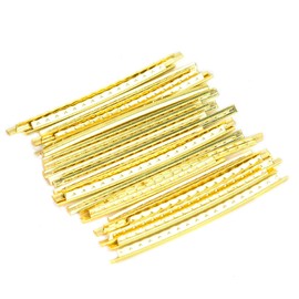Moofey 24 PCS Electric Guitar Fret Wire, Brass Fret Wire, Guitar Fingerboard Floss, Width 2.7 mm