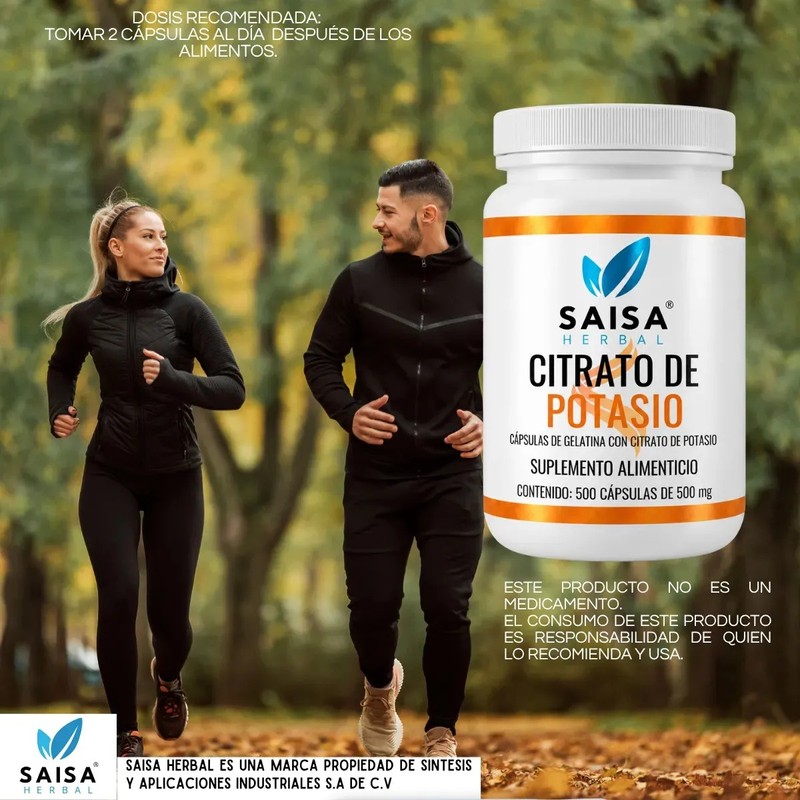 Saisa Herbal Citrato De Potasio En Polvo 500 G Suplemento