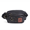 Waxed Canvas Waist Pouch with Adjustable Strap, Fanny Pack for