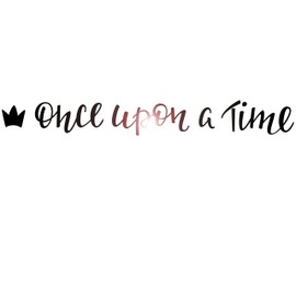 Vinyl Decals Once Upon A Time Fairtale Quotes Stickers Decor Peel and Stick Removable Inspirational Sayings Art Positive Motivational Mirror Words Room Interior z5082