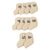 10PCS Golf Head Protective Covers Waterproof PU Material Golf Putter
