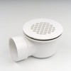 MUCOL Low Profile Shower Base Drain with Perforated Strainer, 1.5