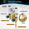 BETOOLL Dual Output Argon Regulator - MIG/TIG Flow Meter Gas
