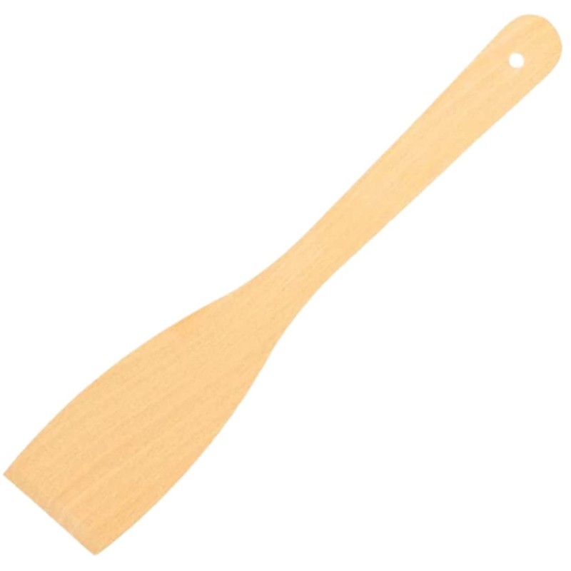 teemando® Natural Beech Wood Spatula 30cm