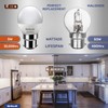 5X B22 BC Golf LED Bulbs 5W Cool White Daylight