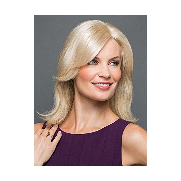 Chameleon Hair Topper Color R22 SWEDISH BLONDE - Raquel Welch Wigs Women's Synthetic Monofilament Base Clip In Bang Hairpiece Fringe