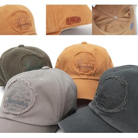 AMPLESH x FLIPPER Night Sky Moon Vintage Applique Light Distressed Cotton Cap Men Women Low Cap Korean Brand Hat, Timberland