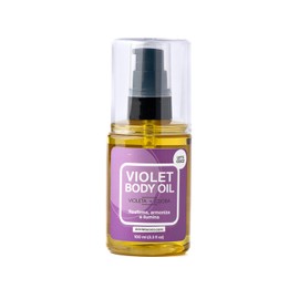 LET'S COCO | Violet Body Oil - Reafirma, hidrata e ilumina, Skin Let's Coco - Delicioso aceite corporal que humecta y regenera tu piel - Tratamiento para nutrir, suavizar, reafirmar e iluminar la piel apagada y seca (100ml)