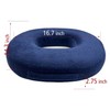 Donut Pillow Memory Foam Seat Cushion - Non-Slip Bottom,Portable Orthopedic