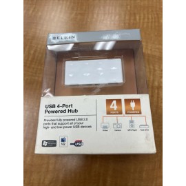 BELKIN 4 PORT 4-PORT POWERED USB 2.0 HUB  NEW