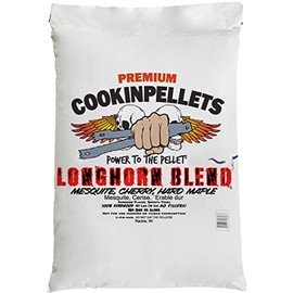 CookinPellets Longhorn Blend Mesquite, Cherry, & Hard Maple BBQ Grill Wood Pellets for Pellet Grill & Pellet Smoker, 40 Lb Bag