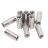 10 Pcs Round Coupling Nut M10x1.5 L35mm Stainless Steel Round