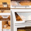 Arise Stylish Bamboo Bread Box for Kitchen Countertop, Extra Large