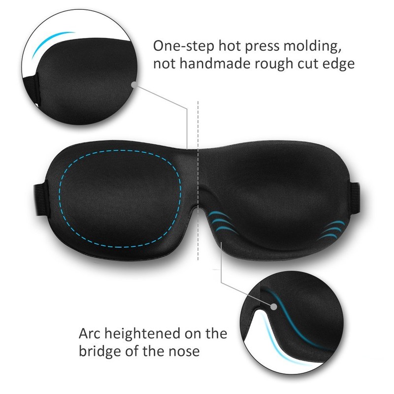 AMAZKER Máscara para Dormir Invisible Alar Deep Orbit 3D, Ultraligera