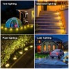 Solar Powered Ground Lights 8 Pack,IP68 Waterproof Outdoor LED Disk