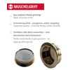 Gedotec Shell Handle Recessed | Gold Shiny | Metal Inlet