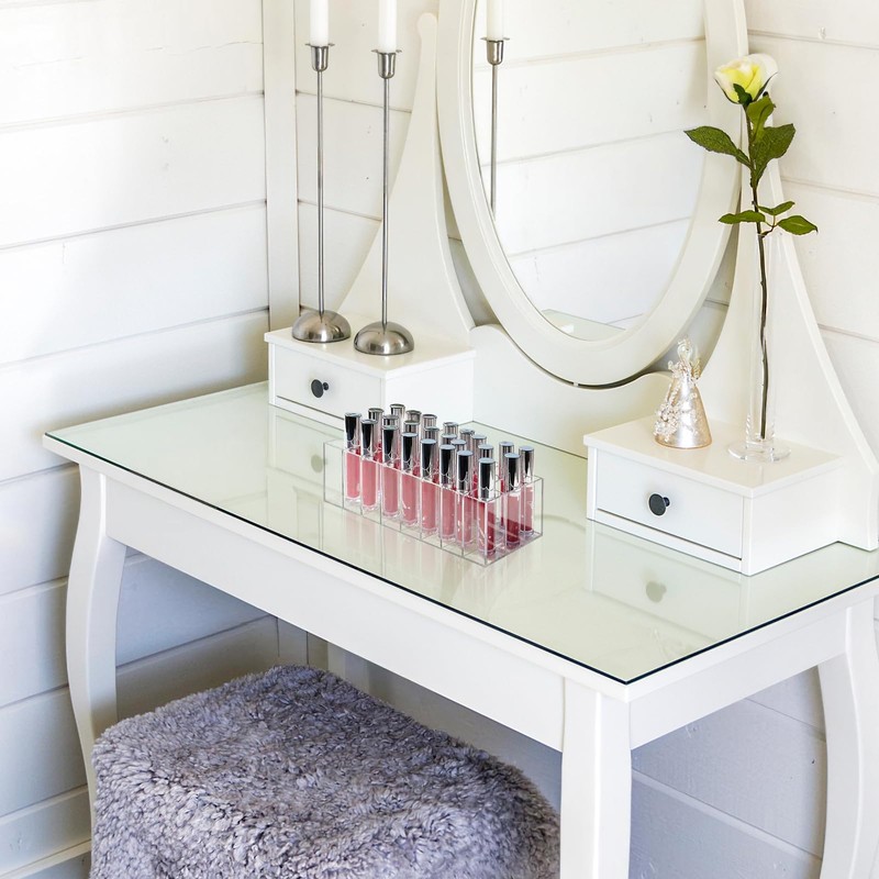 Baluue Lipstick Organizer, Home Lipstick Display Container, -Grid Acrylic Lipstick