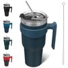 BJPKPK Tumbler With Handle And Straw 40 oz Stainless Steel