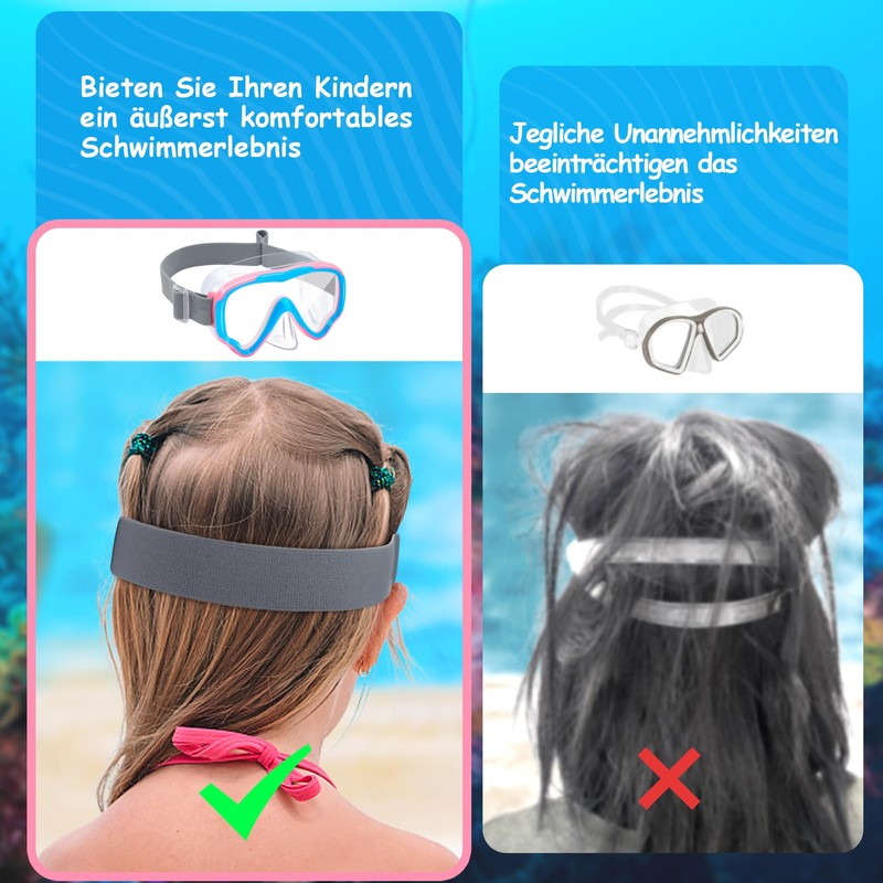 Vvinca Children's diving goggles with fabric strap