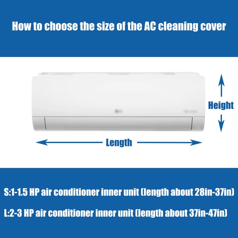 Mini Split Cleaning Kit with Waterproof AC Cover & Brush