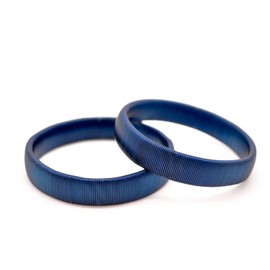 HAVILAH MODE Men's Armband, Metal, Spring Type, Loop, Spring Type, Set of 2 (Silver/Black/Blue/Navy/Red) Sleeve Closure, For Business, Housework