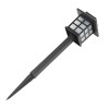 Solar Garden Light Black LED Lantern 2700K Warm White IP65