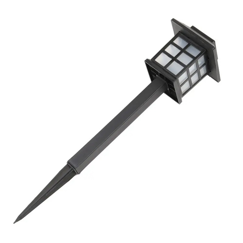 Solar Garden Light Black LED Lantern 2700K Warm White IP65