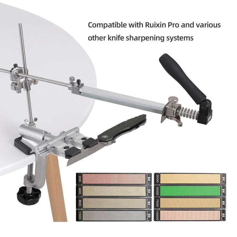 RUIXIN PRO 8PCS Diamond Sharpening Stones, Professional Whetstone Kit #200#400#800#1500#3000#5000#7500#10000