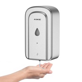 Automatic 1000ml Soap Dispenser Commercial Wall Mount Stainless Steel - Color: Brushed
