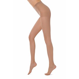 Conte Tights Classic Matt Pantyhose with Control Top Ideal 40 den, Tan (Bronz), Large