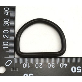 Wuuycoky 1.25" Inner Diameter High Body Black D Rings Buckles D-ring Non-welded For Webbing Strapping Pack of 10